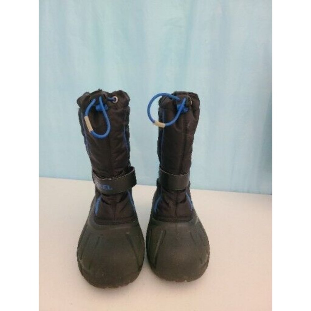 Boys Sorel  Snow Boots STRAP IN FRONT RUBBER OUTER FOOTING     NY 1810-010 sz 3